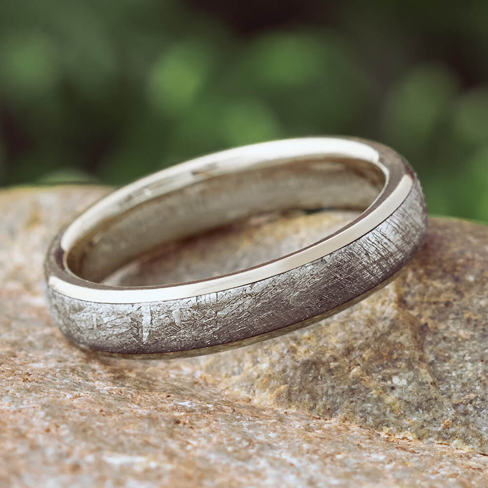 Meteorite Wedding Band for Women