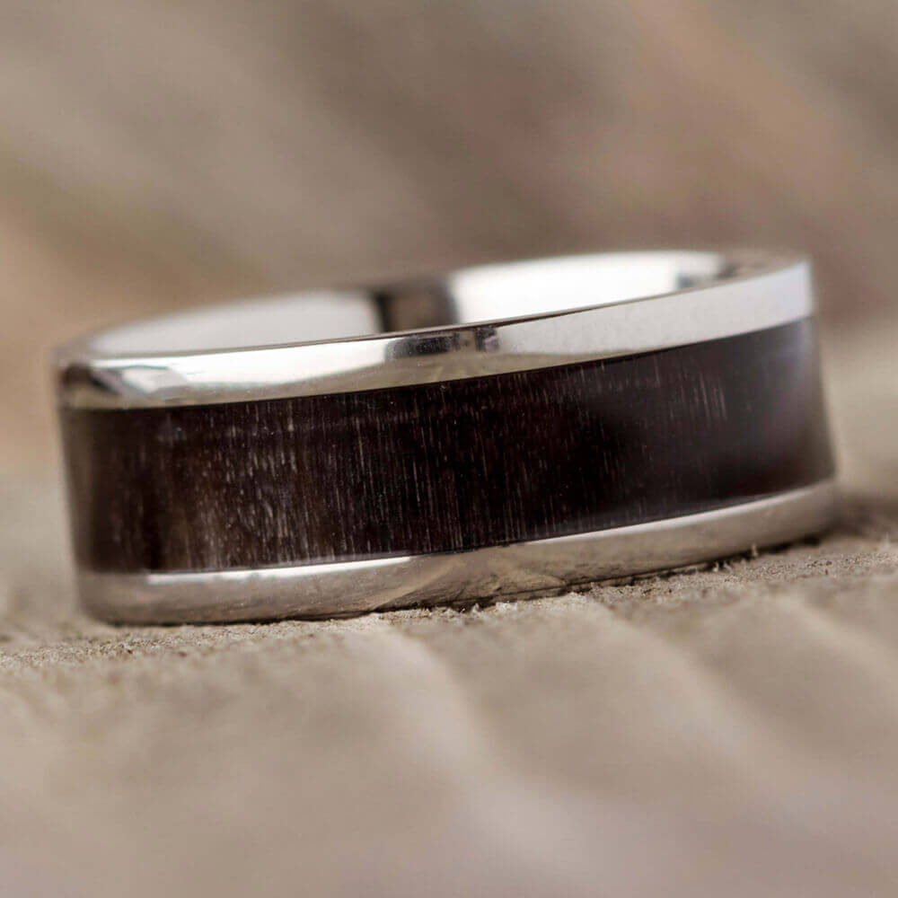 Springbok Horn Wedding Band