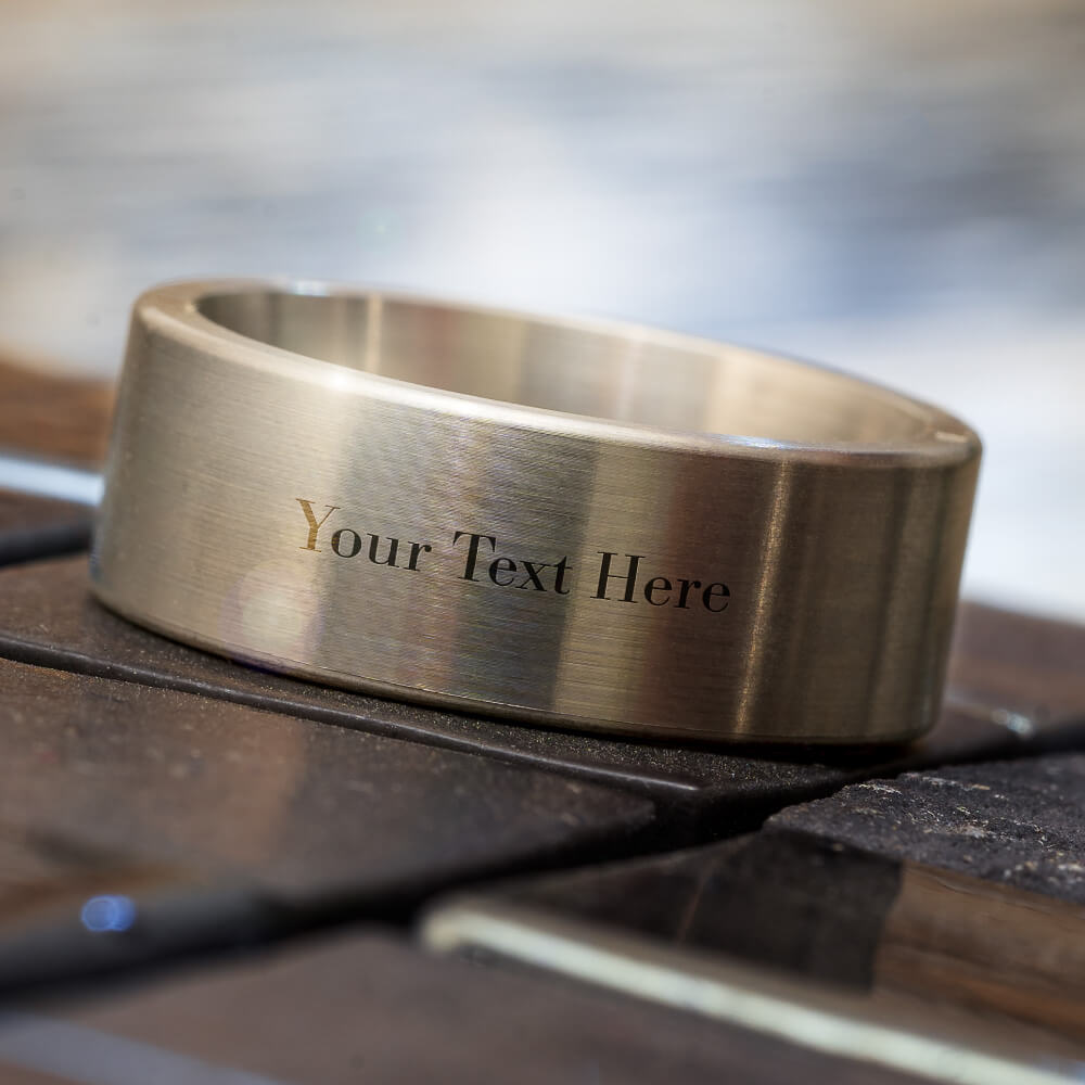 Minimalist Titanium Wedding Band