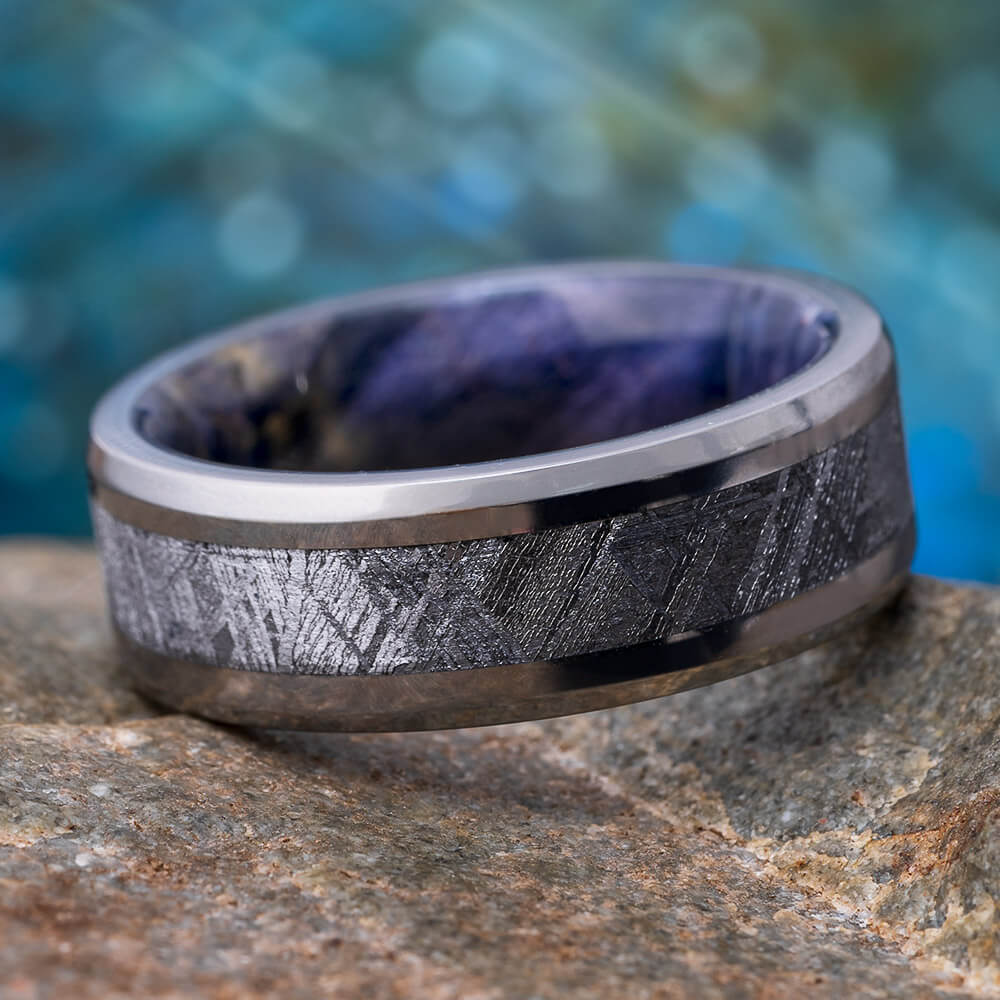 Meteorite Wedding Band for Men