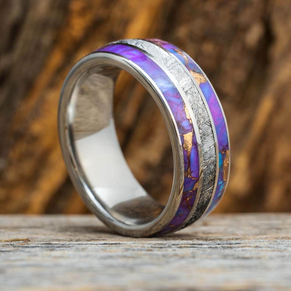 Lava Turquoise Wedding Band