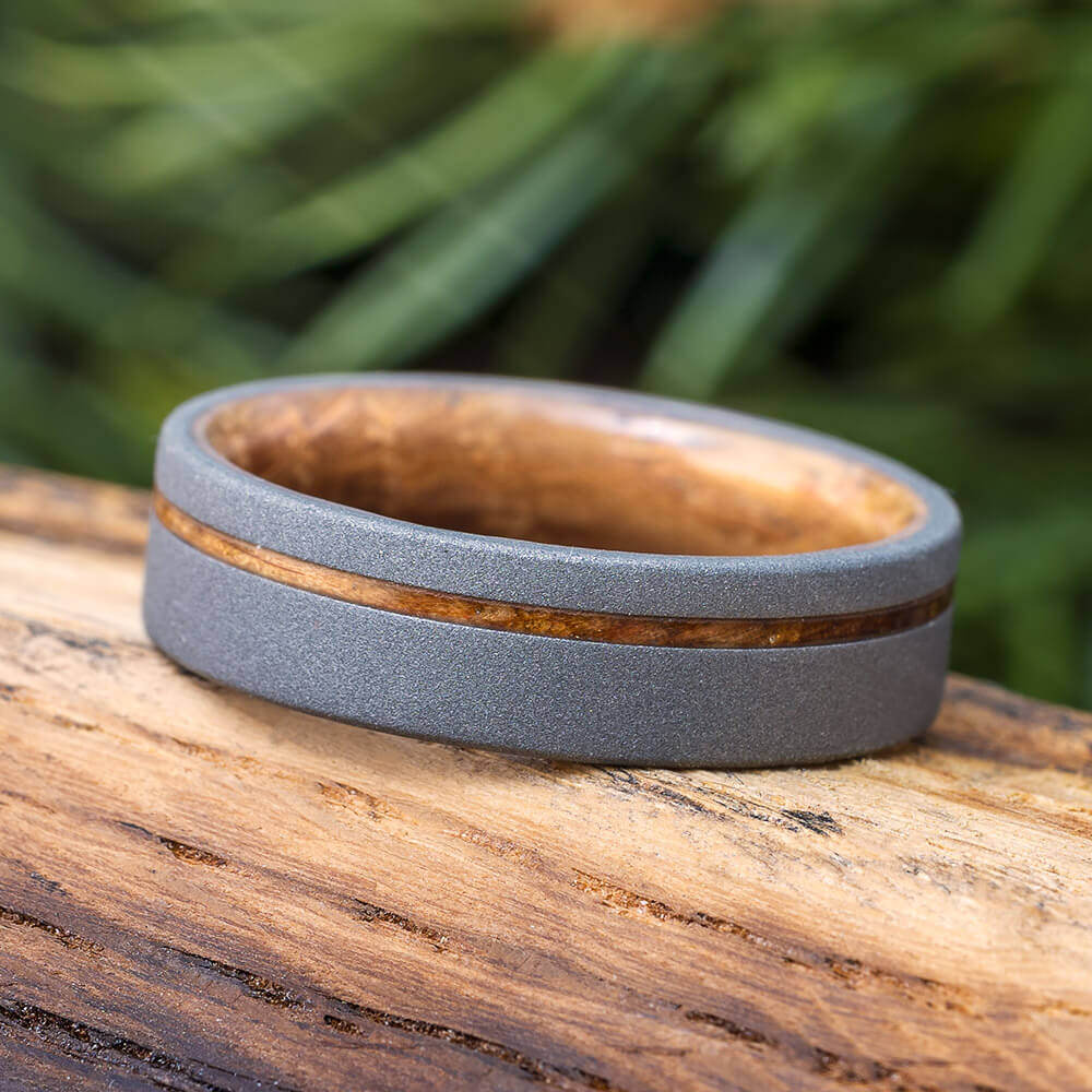 Whiskey Barrel Oak Wood Ring