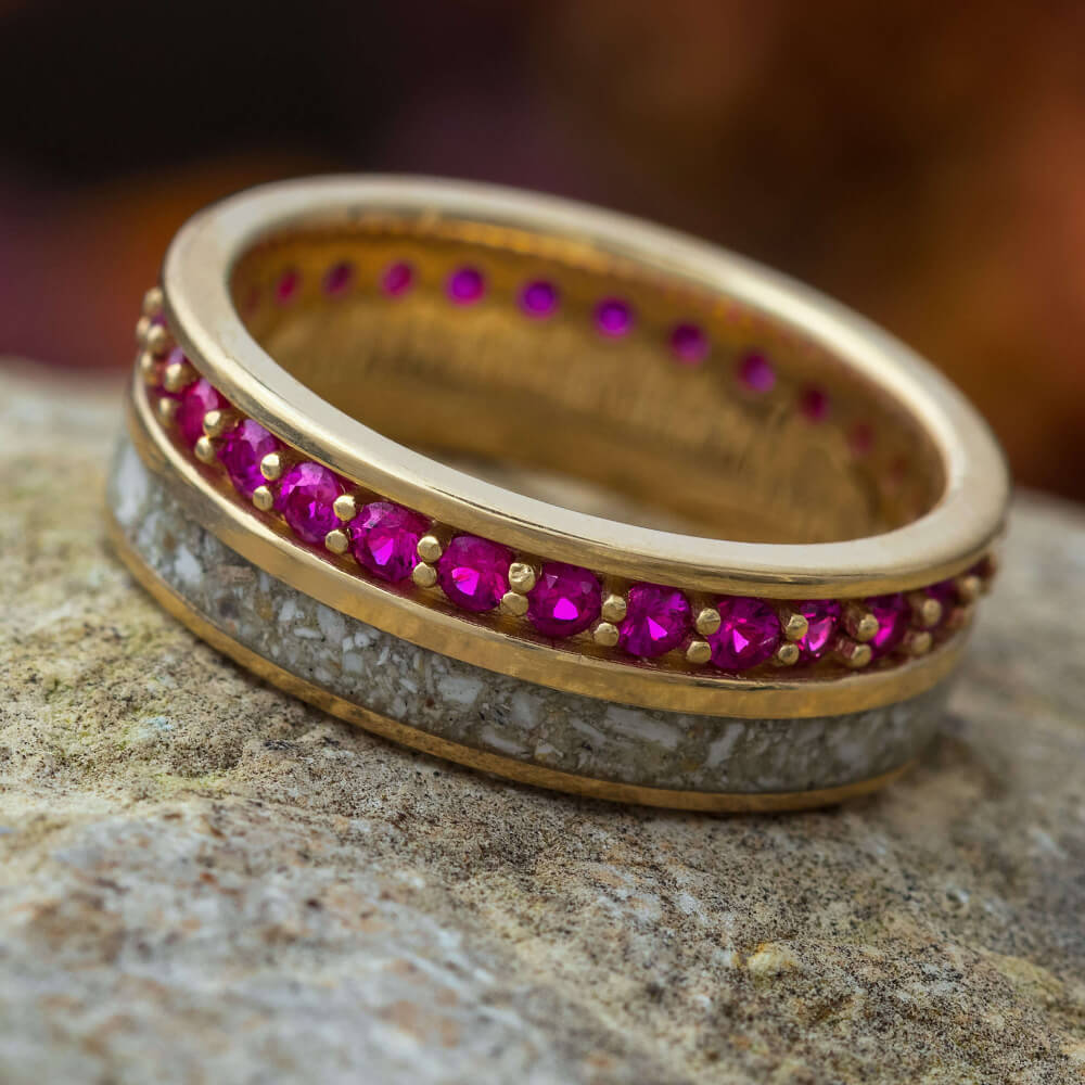 Memorial Ring with Rubies