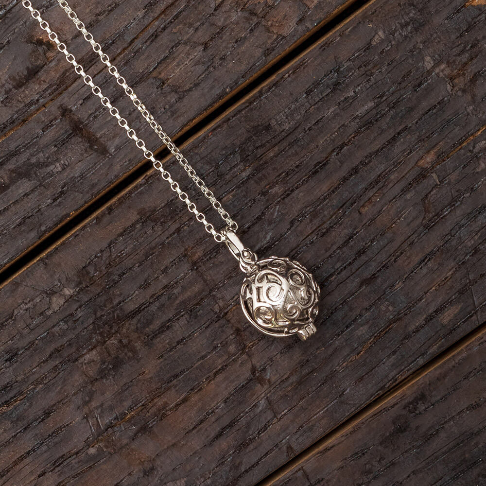 18" Muonionalusta Meteorite Sphere Necklace, In Stock-RSSB188 - Jewelry by Johan