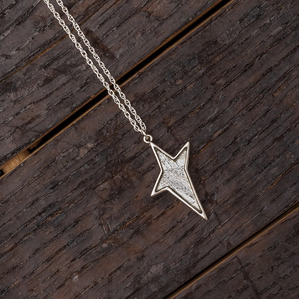 18" Starburst Meteorite Necklace, In Stock-RSSB248 - Jewelry by Johan