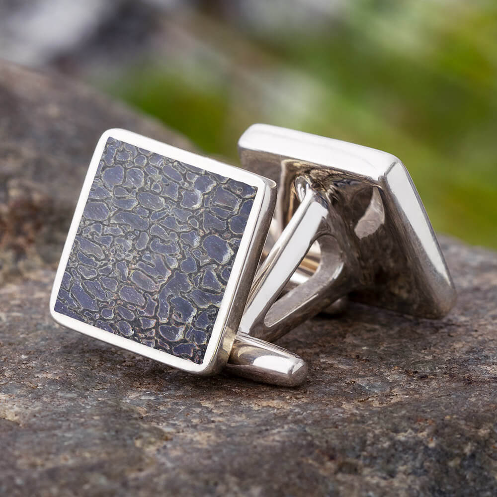 Square Dinosaur Bone Cuff Links