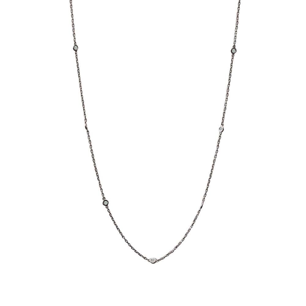 Diamond Necklace in White Gold