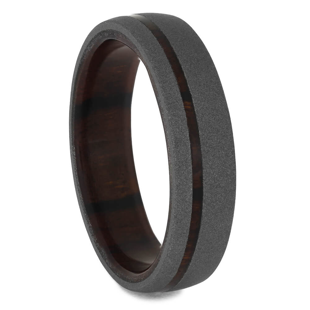 Ironwood Wedding Band with Sandblasted Finish, Size 11.5-RS11361 - Jewelry by Johan