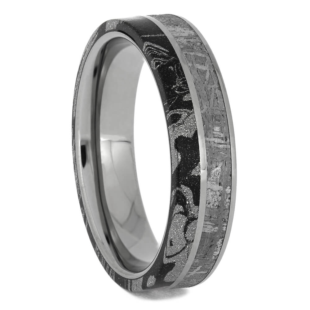 Meteorite & Mokume Gane Men's Wedding Band