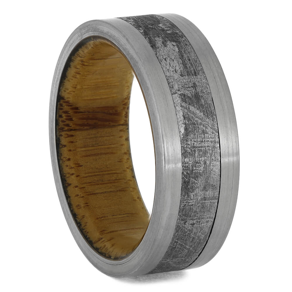 Meteorite & Bamboo Men's Wedding Band