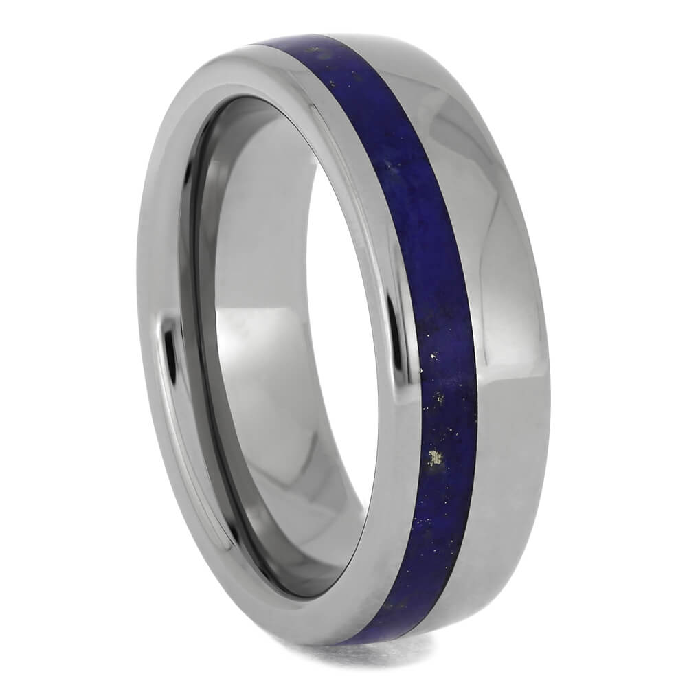 Lapis Lazuli Wedding Bands