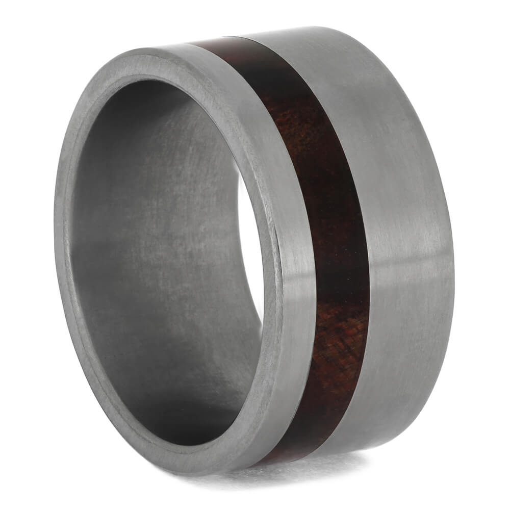 Wood and Titanium Wedding Bands