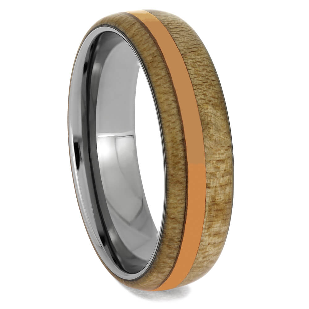 Wood and Copper Wedding Band