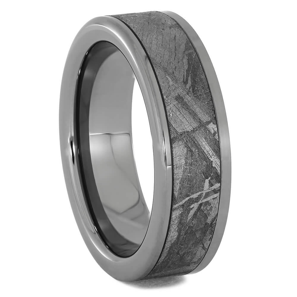 Meteorite and Titanium Wedding Bands