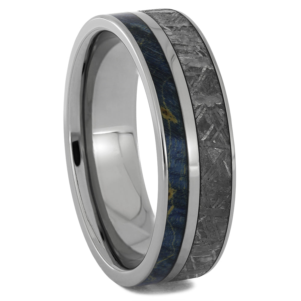 Authentic Meteorite and Titanium Wedding Bands