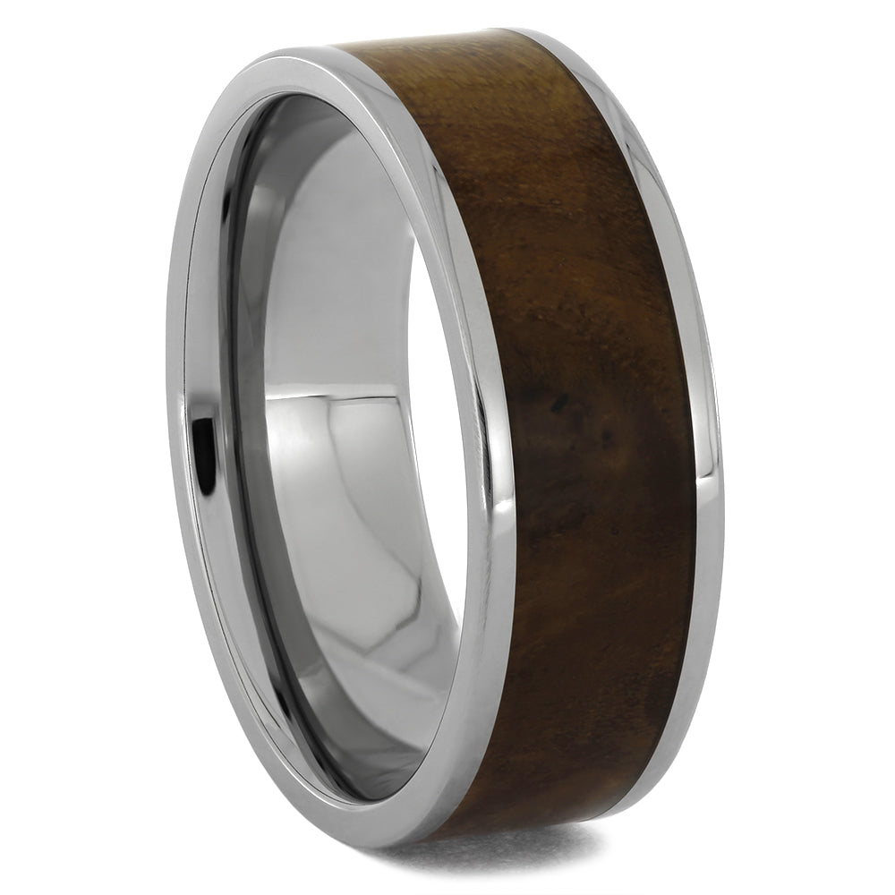 Olive Wood Wedding Bands with Titanium