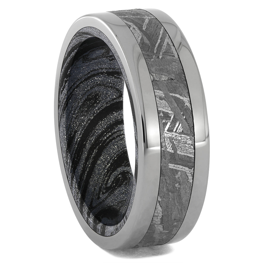 Authentic Meteorite Wedding Bands