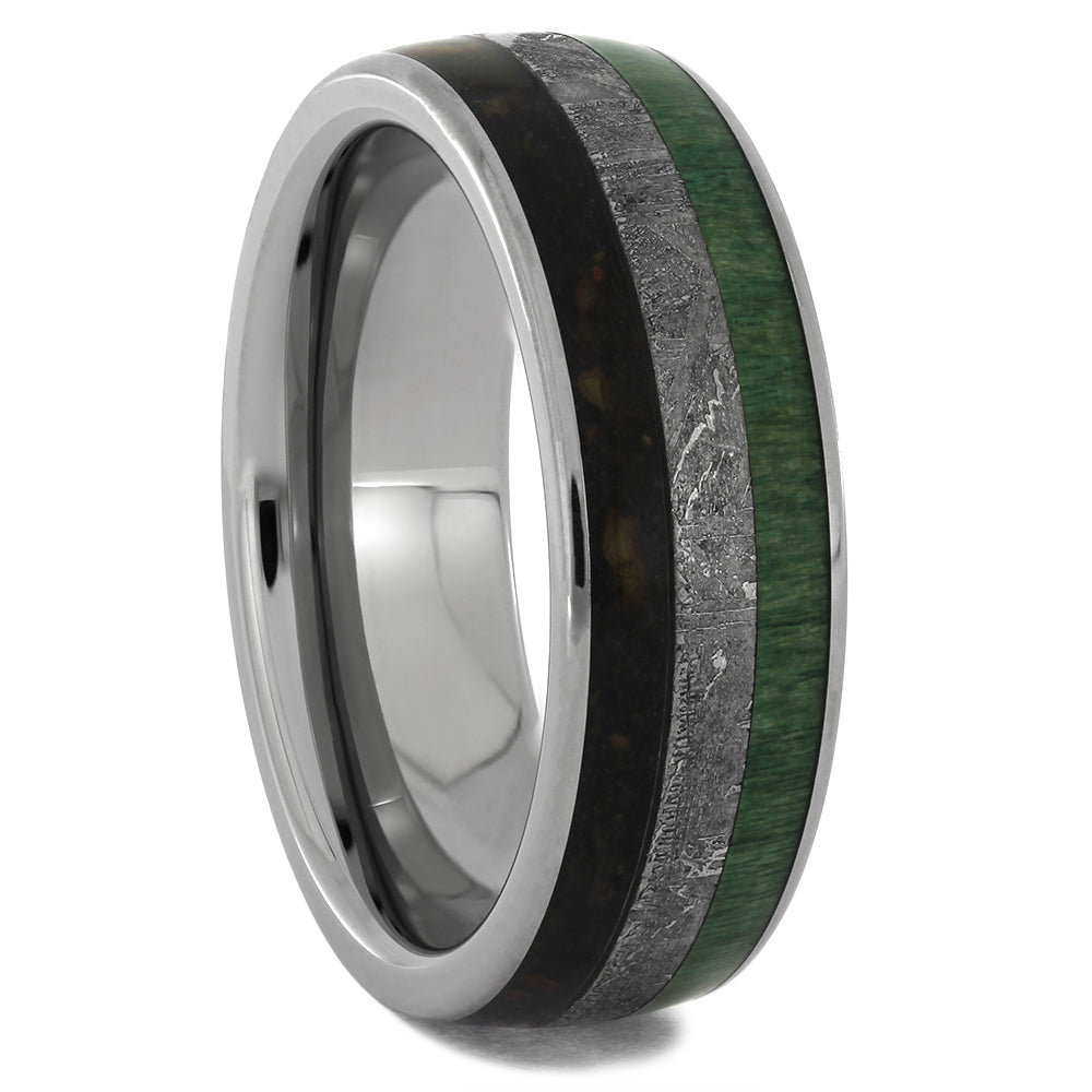 Authentic Meteorite Wedding Bands