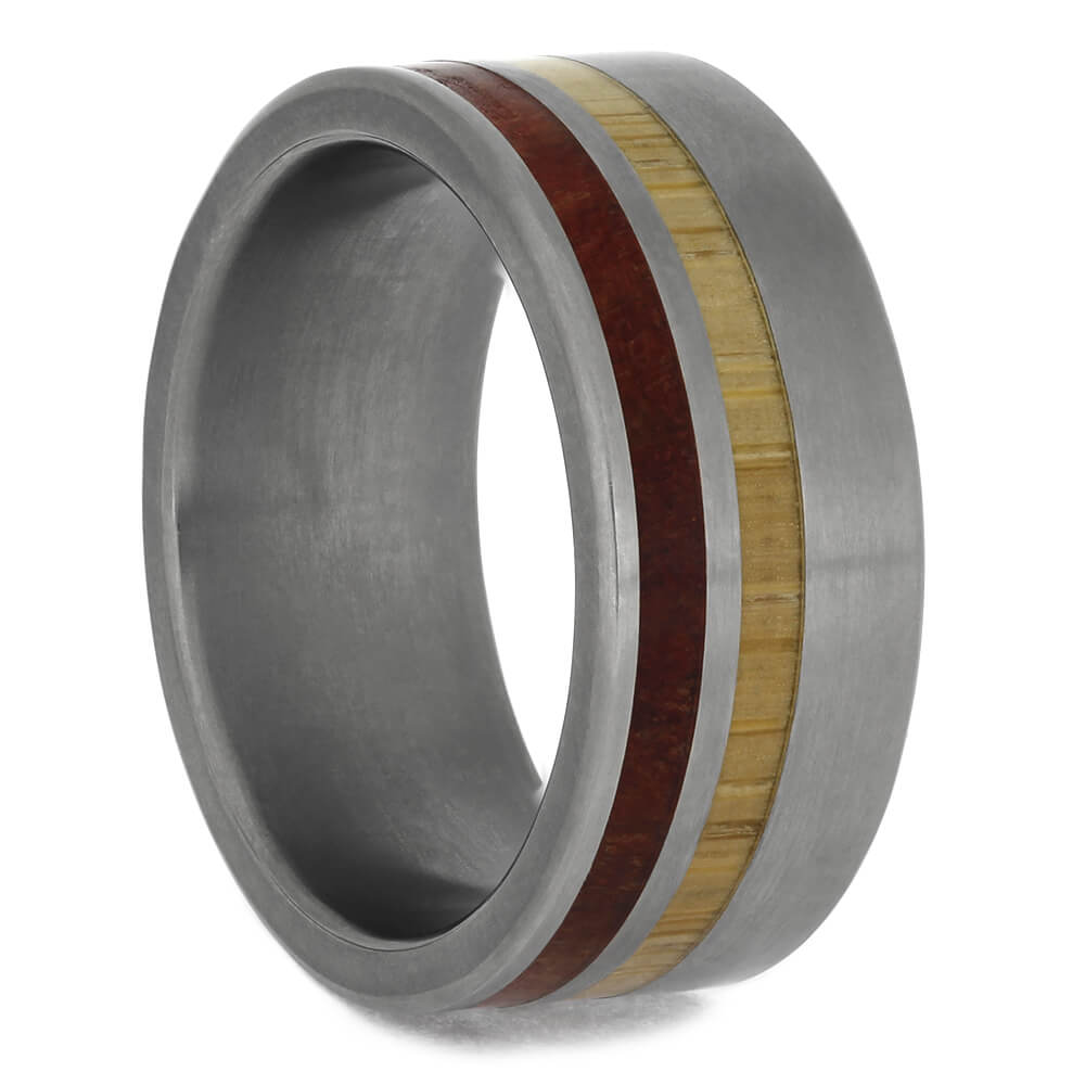 Ruby Redwood and Bamboo Wedding Band