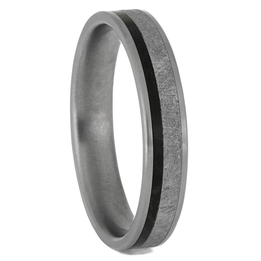 Thin Meteorite Wedding Band