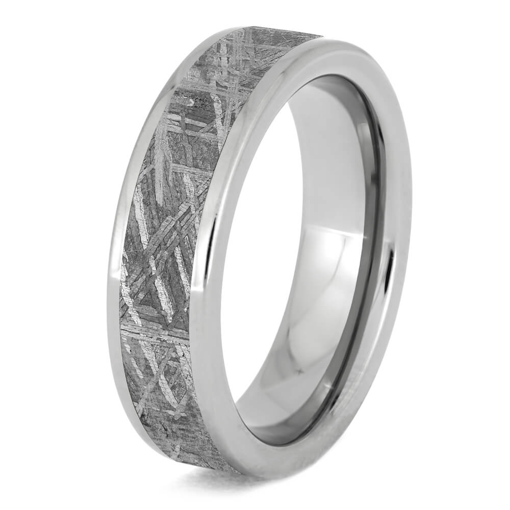 Gibeon Meteorite Ring for Man in Titanium, In Stock-SIG3013 - Jewelry by Johan