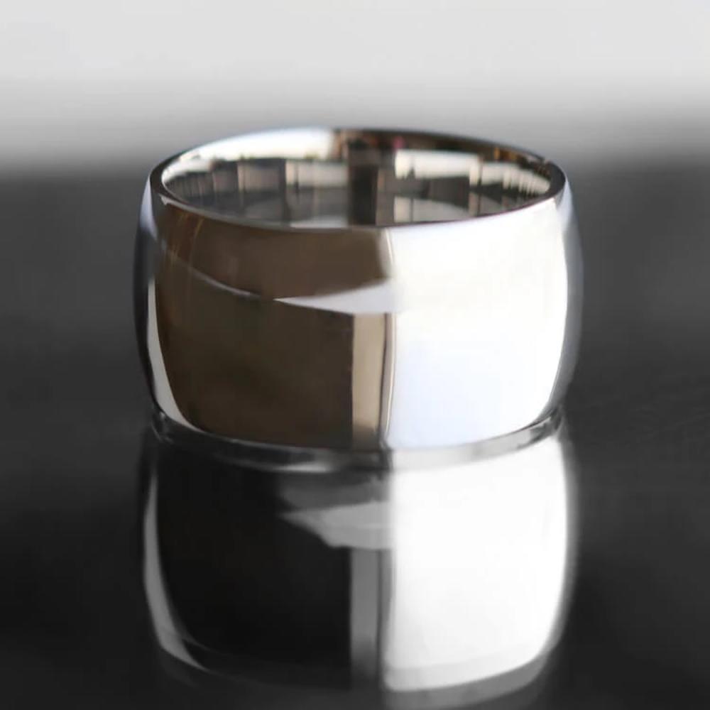 Titanium Wedding Band with Mirror Finish-1376 - Jewelry by Johan