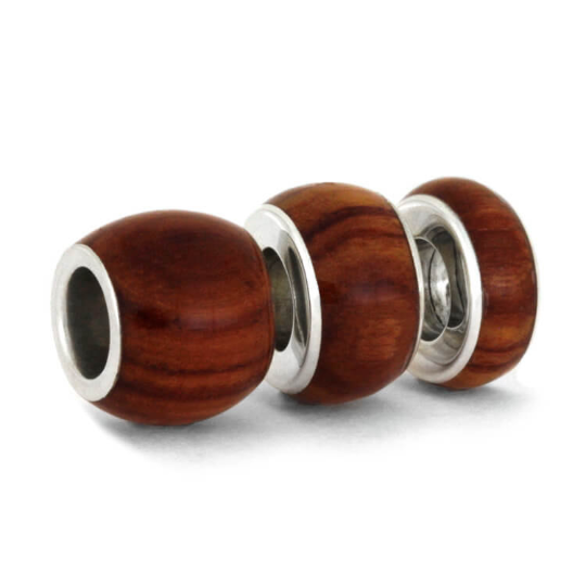 Exotic Tulipwood Charm Bead