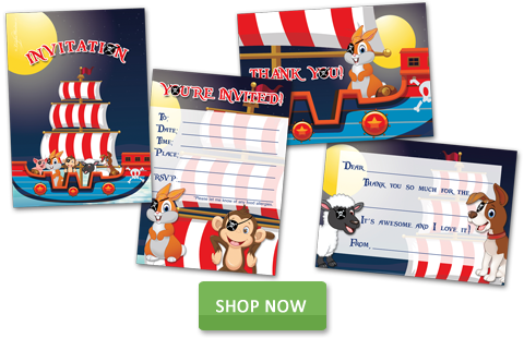 Kids Themed Party Invites