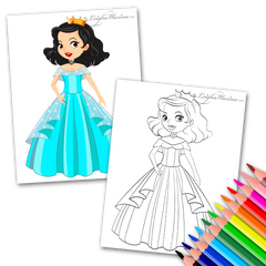 Princess Leigha Coloring Page