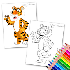 Tiger Coloring Page