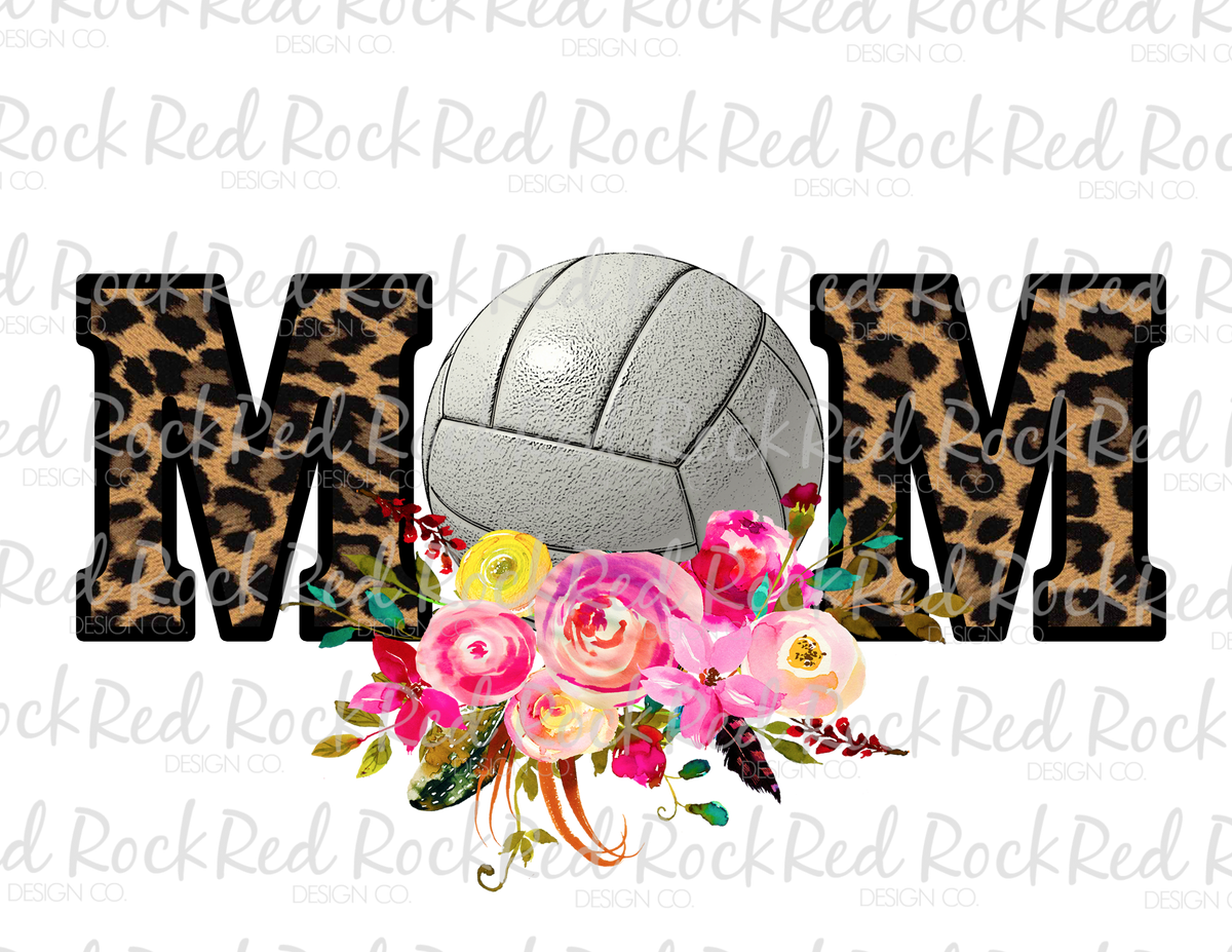 Volleyball Mom Red Rock Design Co 2571