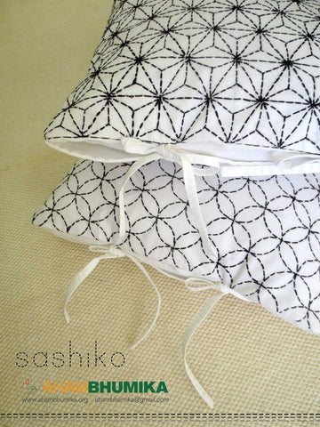 Shashiko cushion covers