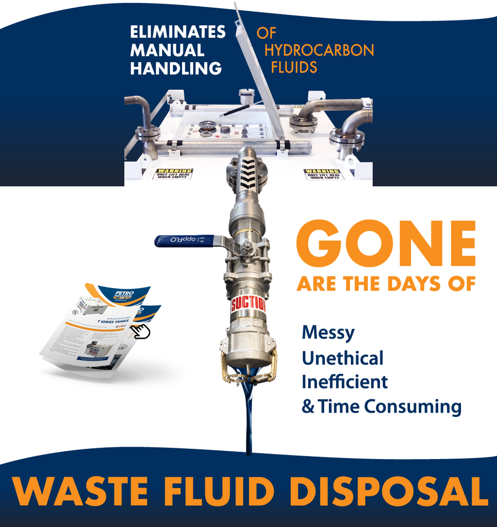 Gone are the days of messy, unethical, time consuming, inefficient waste fluid disposal.
