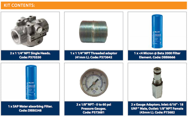 Filter Kit Contents - Donaldson Filtration