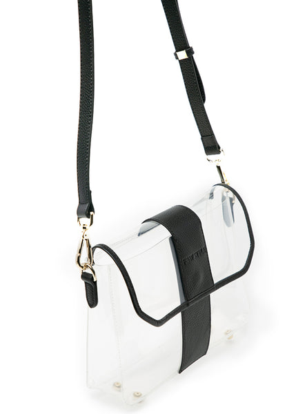 clear bag with strap