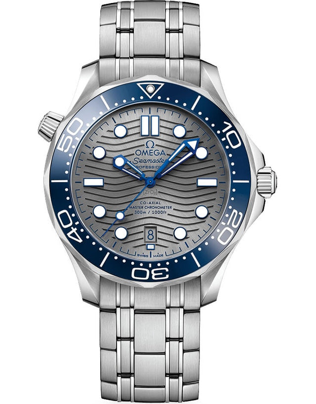 Omega Seamaster Diver 300 M Master Chronometer Anti-magnetic Grey Dial Men's Watch