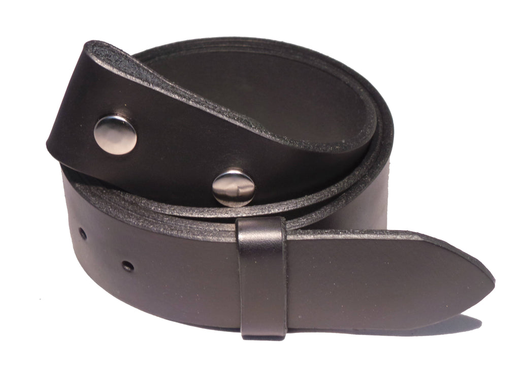 Real Black 1 3/4 Inch 45mm Wide Leather Belt Strap Made in the UK – BuckleMyBelt