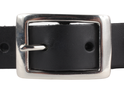 black and silver rectangle buckle belt