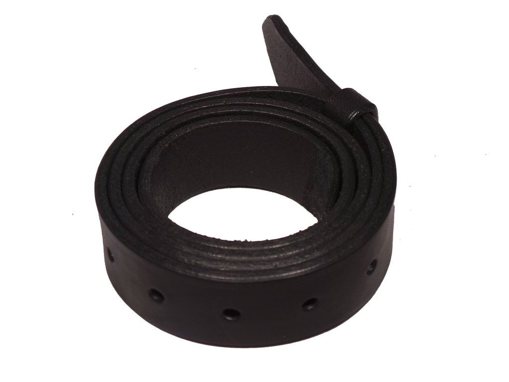 Blank Black Leather Belt Strap 1 1/8 Inch 28mm Wide Squared End – BuckleMyBelt