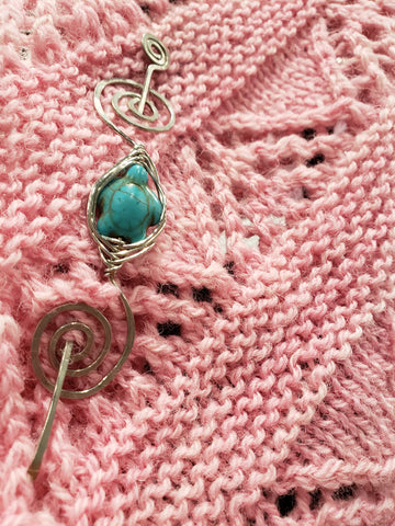 shawl pin style Fibrenymph Dye Works