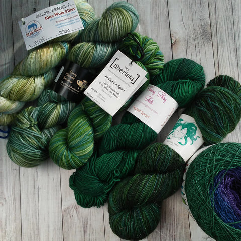 2018 Indie Dyed Yarn Greens