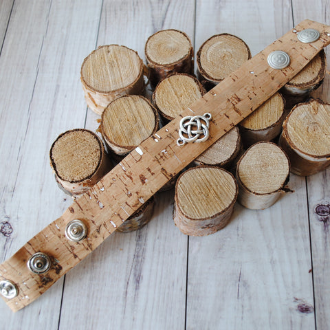 Celtic Cork Shawl Cuff