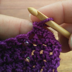 Adding beads to crochet 1