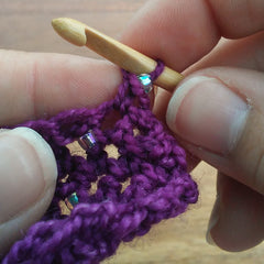 adding beads to crochet 5