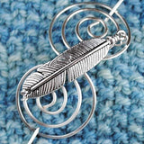 Feather Shawl Pin