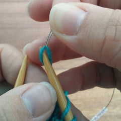 Adding beads to knitting 6