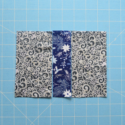 Blue Holidays Quilt Along Present Block