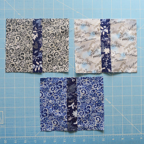 Blue Holidays Quilt Along Present Block