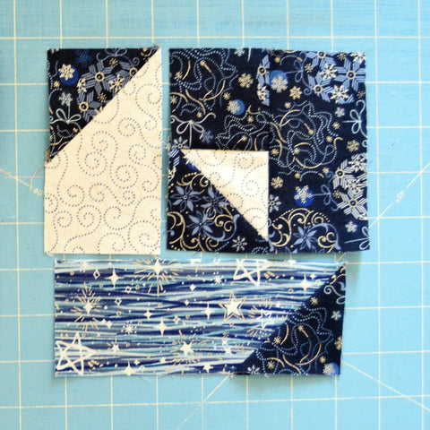 Blue Holidays Quilt Along Star Block #3