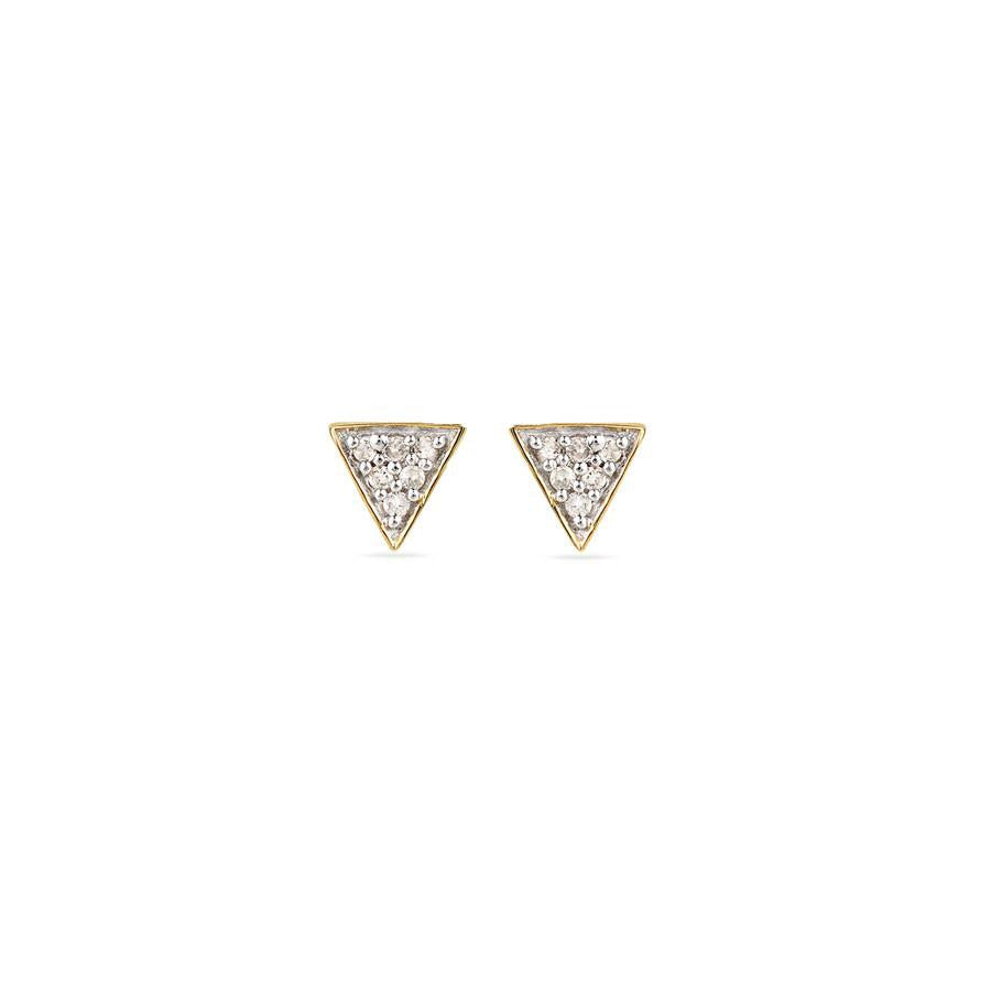 Adina Reyter Triangle Posts Yellow Gold
